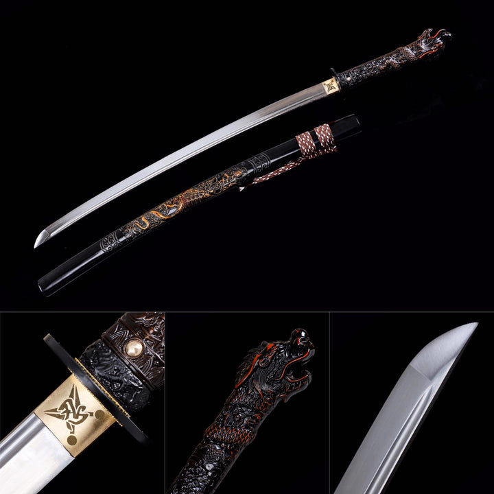 Arashi no Oto Katana Engrave Dragon