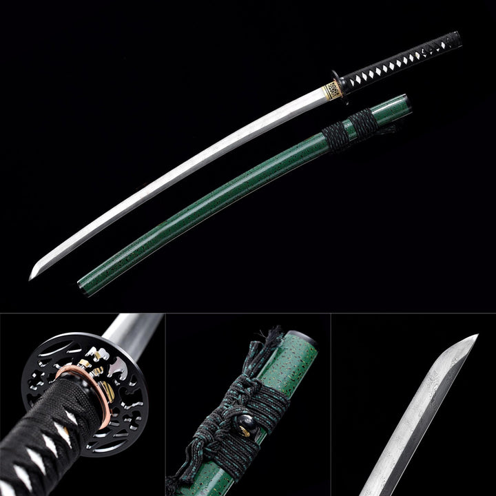 Aki no Sora Green Katana,Twist Pattern