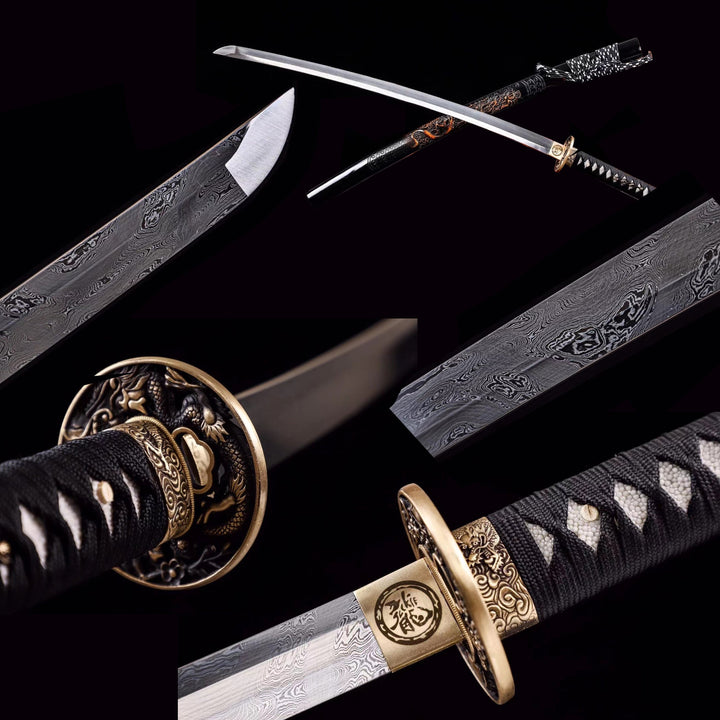 Mizu no Kizuna Katana Engrave Dragon Saya