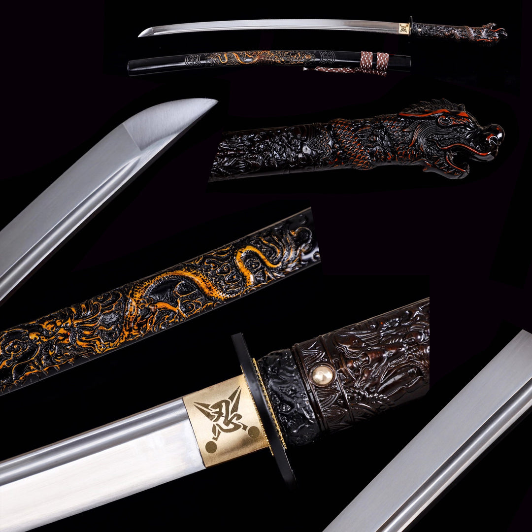 Arashi no Oto Katana Engrave Dragon