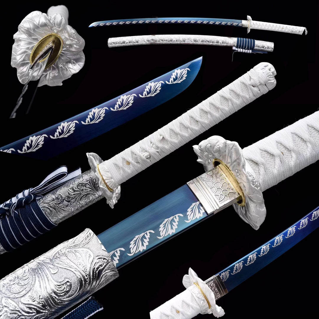 Iwa no Chikara Manganese Steel Katana  White Scabbard
