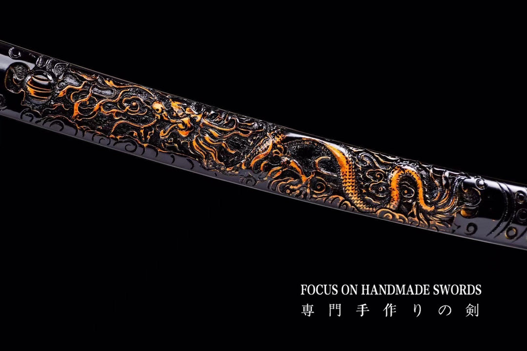Mizu no Kizuna Katana Engrave Dragon Saya