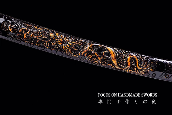 Mizu no Kizuna Katana Engrave Dragon Saya