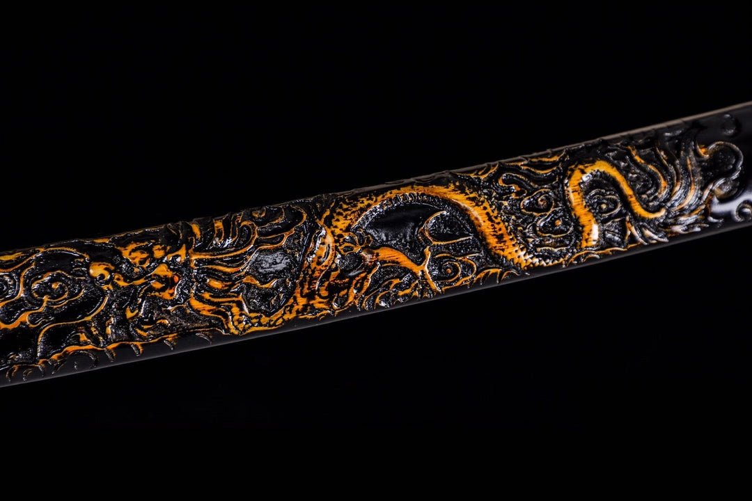 Arashi no Oto Katana Engrave Dragon