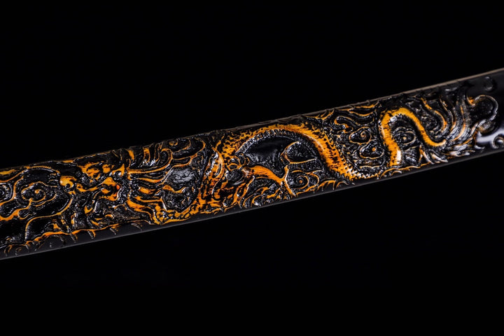 Arashi no Oto Katana Engrave Dragon