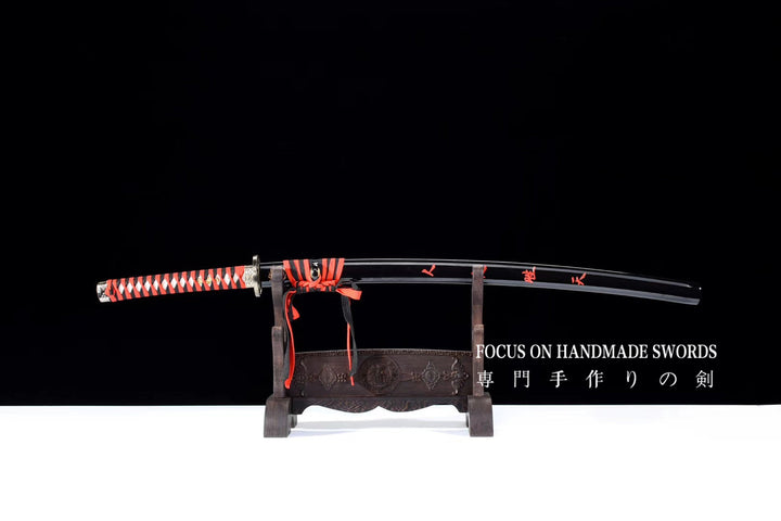 Whirlwind Manganese Steel Katana Red&amp;Black