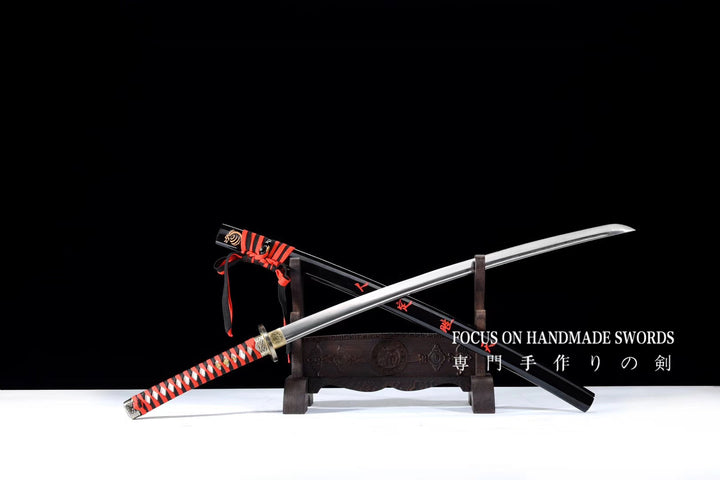 Whirlwind Manganese Steel Katana Red&amp;Black