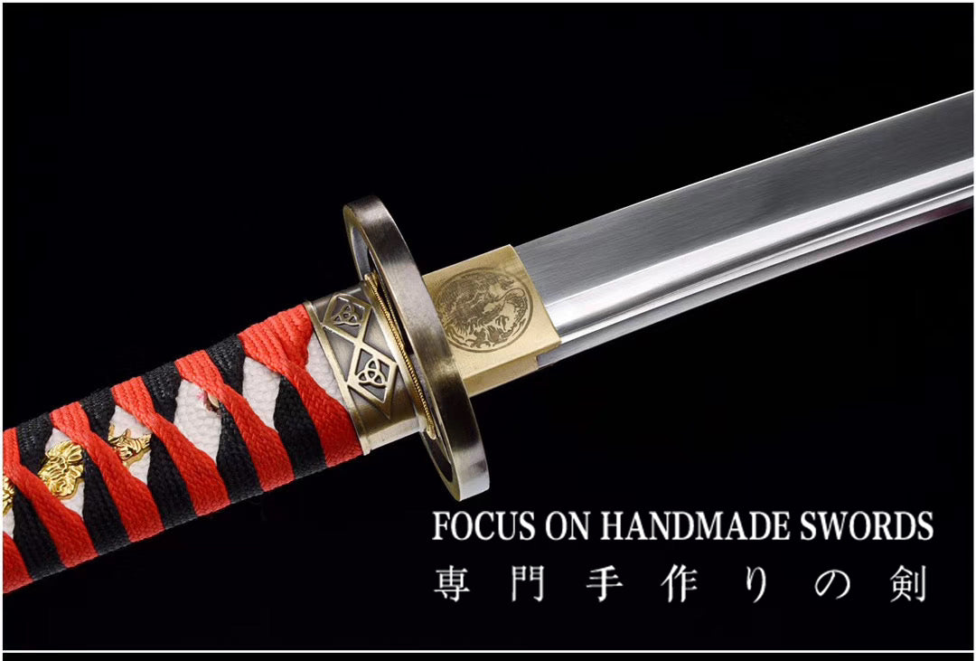 Whirlwind Manganese Steel Katana Red&amp;Black