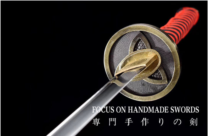 Whirlwind Manganese Steel Katana Red&amp;Black