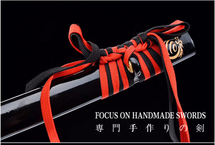 Whirlwind Manganese Steel Katana Red&amp;Black