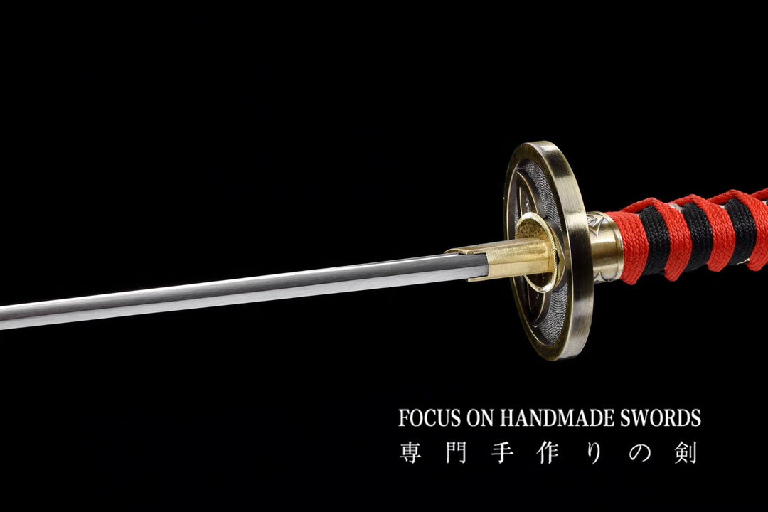 Whirlwind Manganese Steel Katana Red&amp;Black