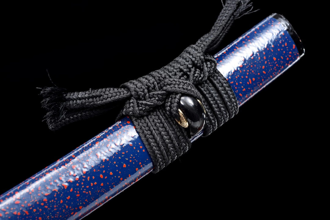 Color Treated Wakizashi Blue