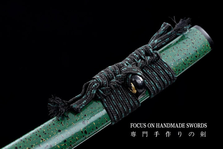 Aki no Sora Green Katana,Twist Pattern