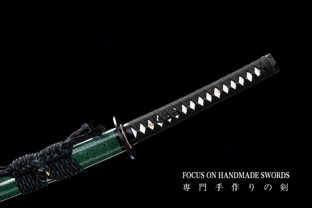 Aki no Sora Green Katana,Twist Pattern