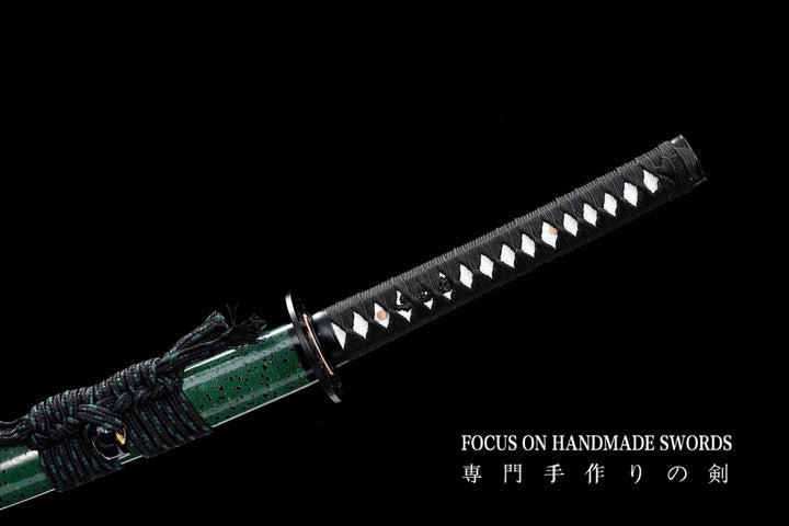 Aki no Sora Green Katana,Twist Pattern