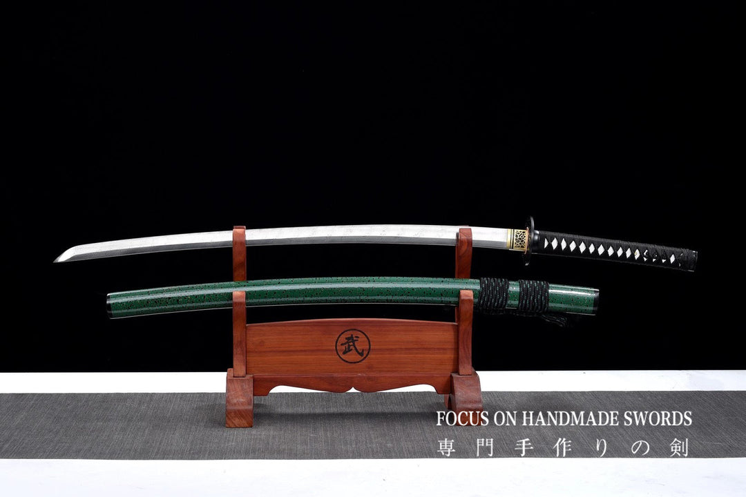 Aki no Sora Green Katana,Twist Pattern