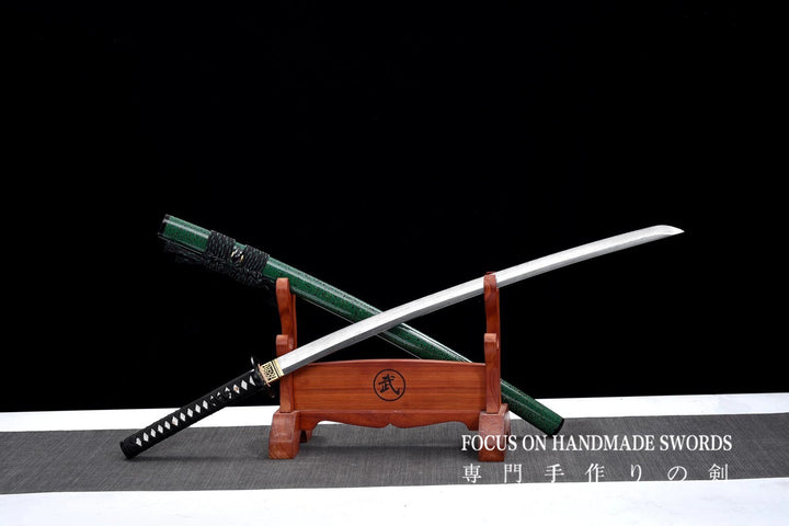 Aki no Sora Green Katana,Twist Pattern