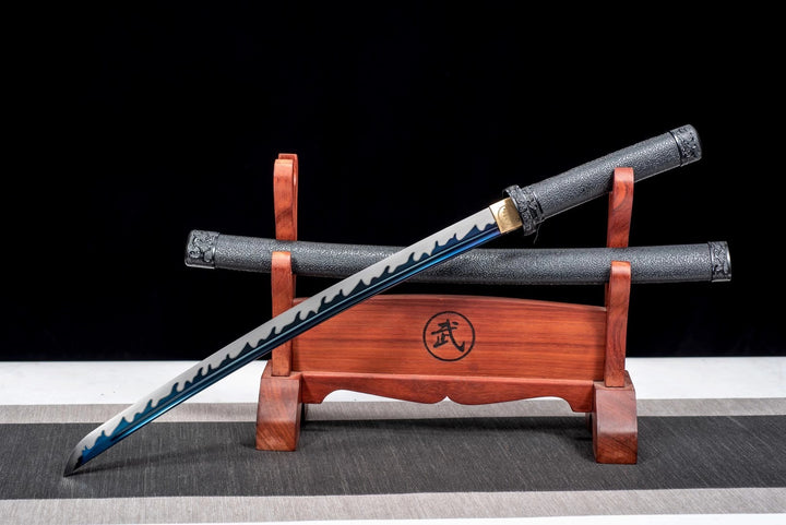 Leather Scabbard Wakizashi Black