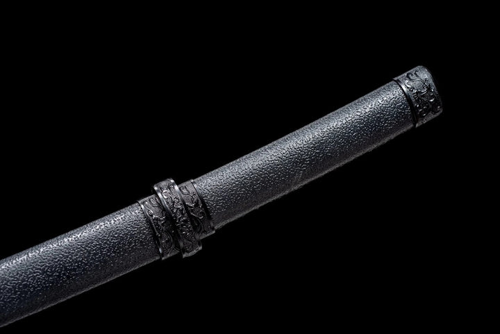 Leather Scabbard Wakizashi Black