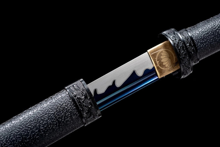 Leather Scabbard Wakizashi Black