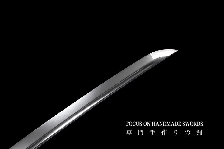 Katana With Leather Straps Scabbard