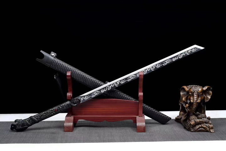 Ryuu no Kiba Katana Black Straight