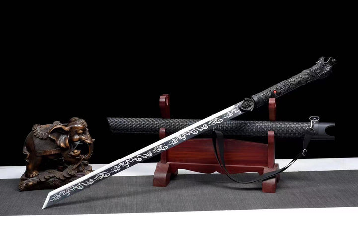 Ryuu no Kiba Katana Black Straight