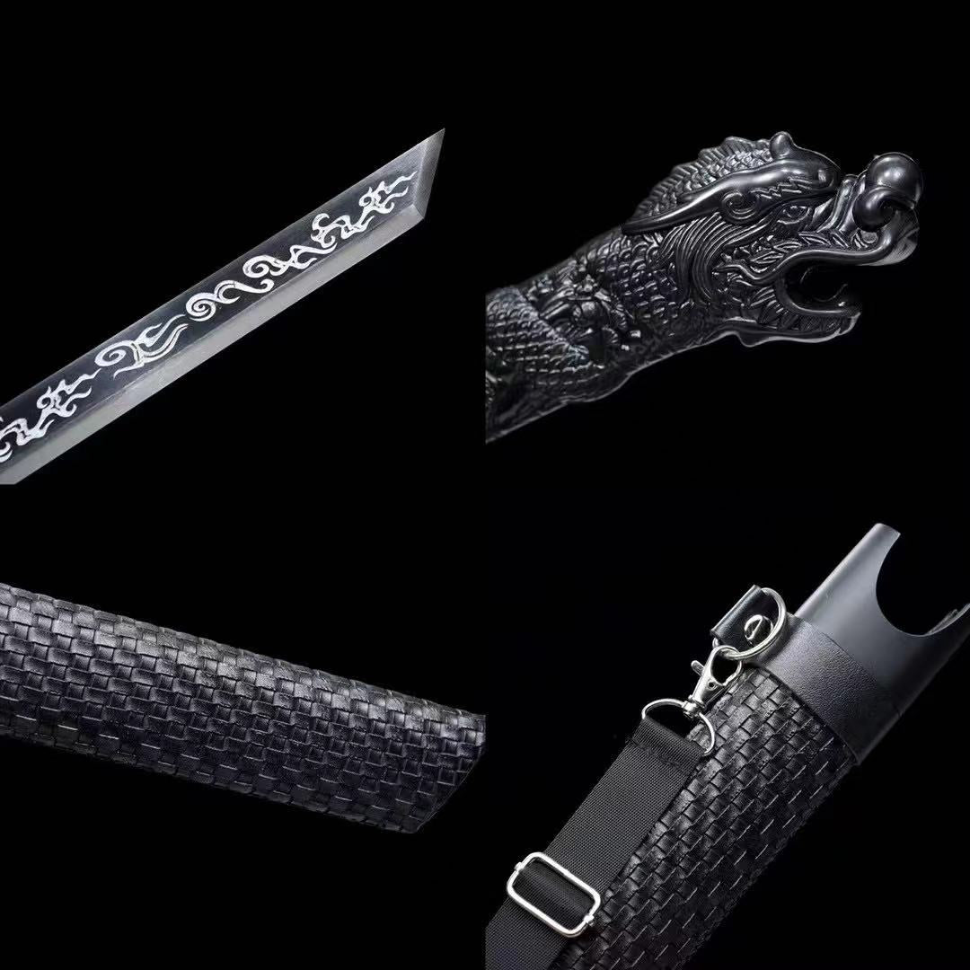 Ryuu no Kiba Katana Black Straight