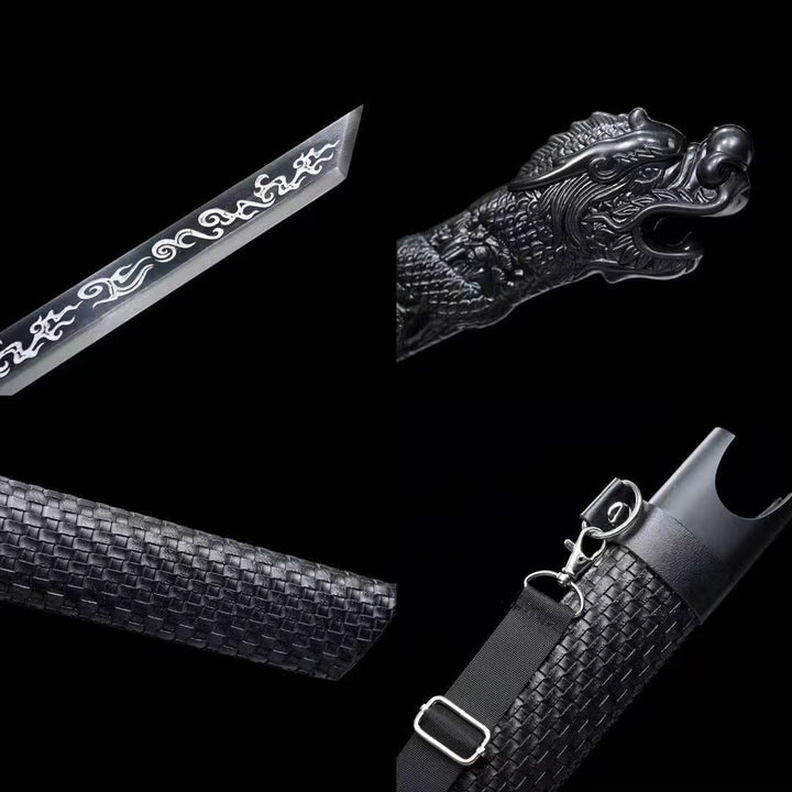 Ryuu no Kiba Katana Black Straight