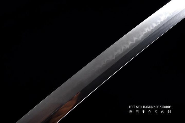 Hand Forged Wakizashi Clay Tempered Shirasaya