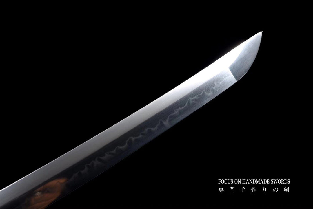 Hand Forged Wakizashi Clay Tempered Shirasaya