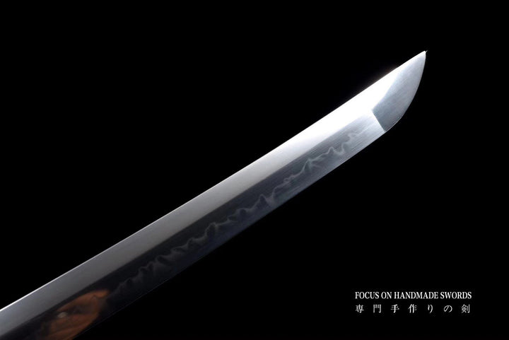 Hand Forged Wakizashi Clay Tempered Shirasaya