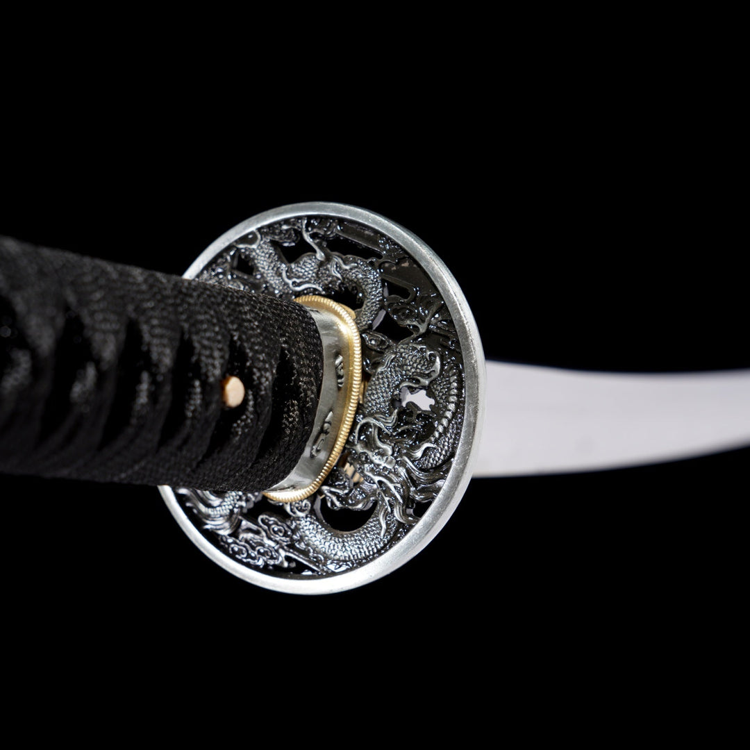 Silver Dragon Katana