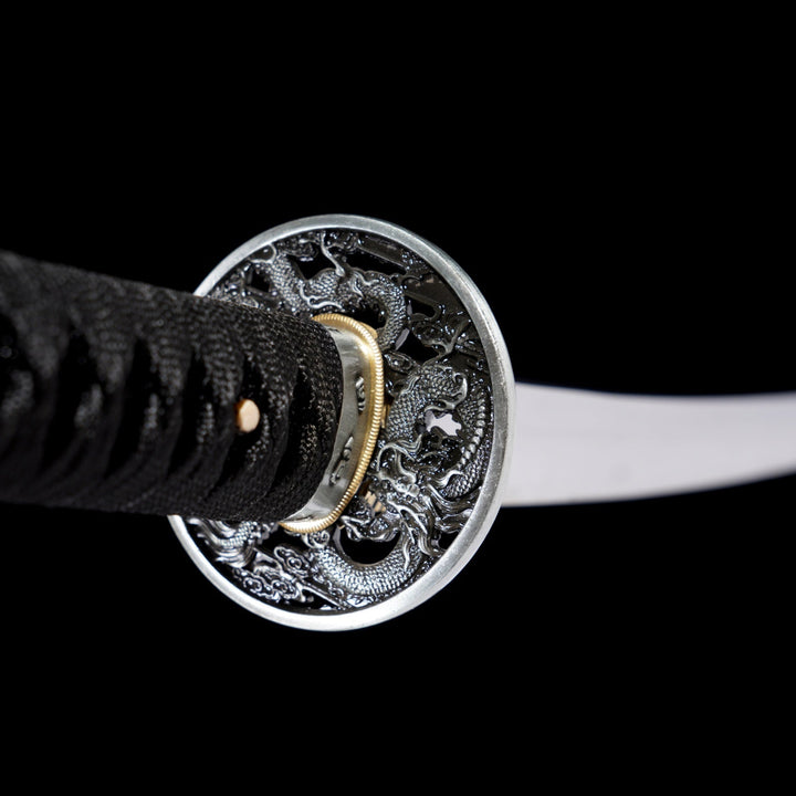 Silver Dragon Katana