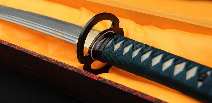 Hikari no Ki Wakizashi Iron Tsuba